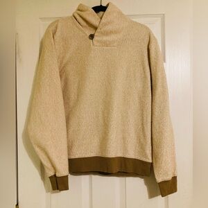 L.L. Bean Cream Cowl Neck Sweater